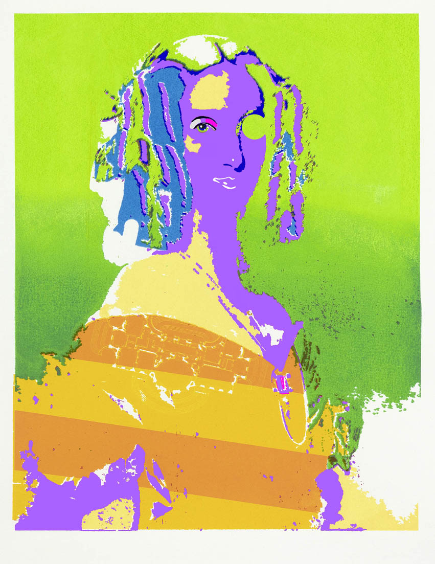 Petite Dame - Hochwertige Fine Art Print Neuinterpretation der Königin Louise-Marie-Thérèse-Charlotte-Isabel d’Orléans. Limitierte Auflage!