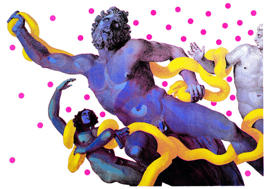 Blue & Yellow Fighting - Original