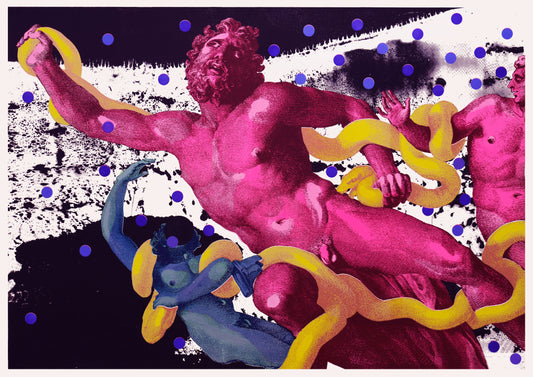Night Fight - Hochwertiger Kunstdruck aus dem Hause thechristian.de. Tauche ein in eine zeitlose Darstellung voller Magie und Emotionen. 
