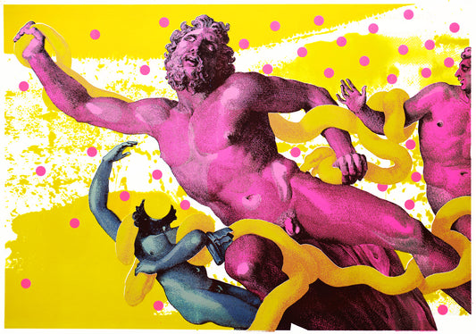 Pink & Yellow Lovers - Original