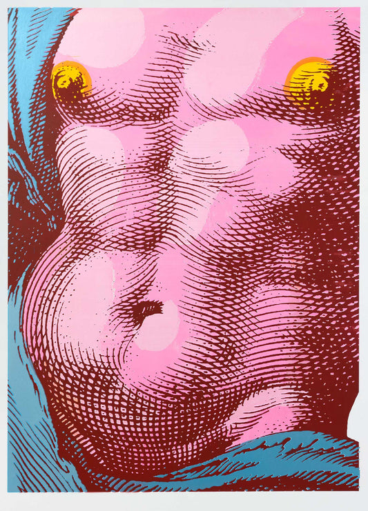 Kunstdruck 'Nipples! - Original' - Herkules als Coverboy der Renaissance strahlt unverschämt erotische Anziehungskraft aus. 